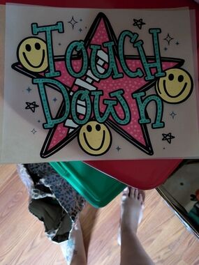 Gilded Intent Pink & Teal 'Touch Down' Graphic Tee